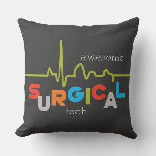 Personalize, Surgical Tech Week Awesome Throw Pillow