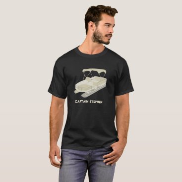 Personalize T-Shirt for Pontoon Boat Owners Cream
