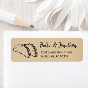 Personalize Tacos Return Address Label