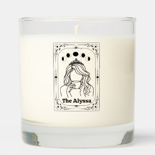 Personalize Tarot: Add Name Customize Witch Whimsy Scented Candle