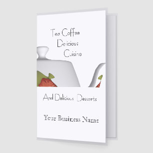 Personalize Tea Coffee Delicious Cuisine Menu