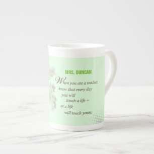 Personalize, Teacher Appreciation Day Thank You Bone China Mug
