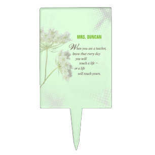 Personalize, Teacher Appreciation Day Thank You Cake Topper