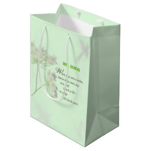 Personalize, Teacher Appreciation Day Thank You Medium Gift Bag