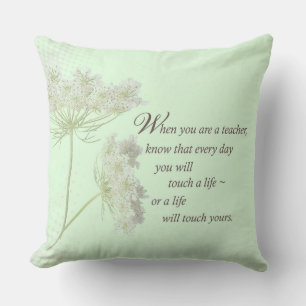 Personalize, Teacher Appreciation Day Thank You Throw Pillow