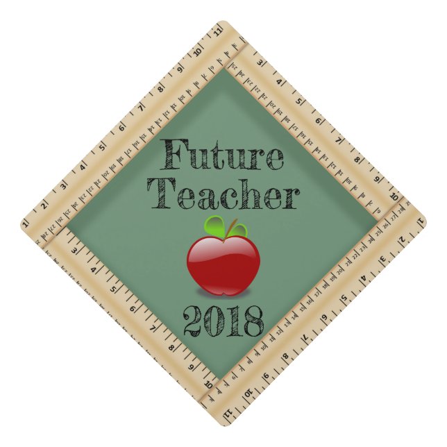 Personalize Teacher Graduatuion Tassel Topper (Front)