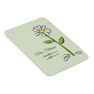 Personalize, Teacher Thank You, Religious Flower Magnet