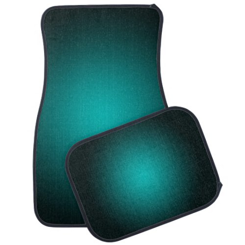 Personalize _ Teal ombre gradient background Car Floor Mat