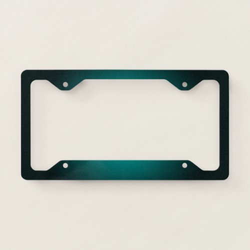 Personalize _ Teal ombre gradient background License Plate Frame