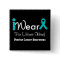 Personalize Teal Ribbon Ovarian Cancer