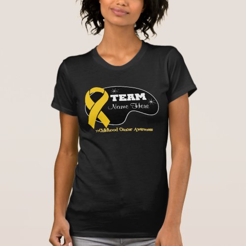 Personalize Team Name _ Childhood Cancer T_Shirt