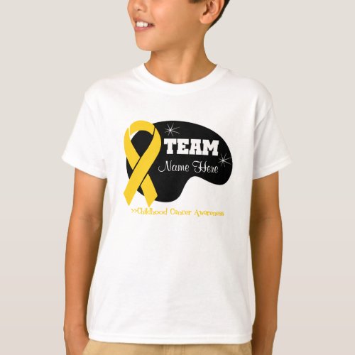 Personalize Team Name _ Childhood Cancer T_Shirt