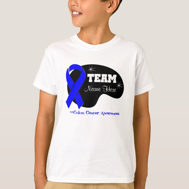 Personalize Team Name - Colon Cancer T-Shirt (Front)