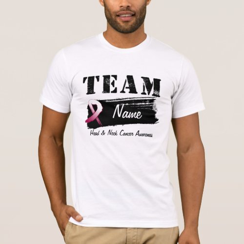 Personalize Team Name _ Head and Neck Cancer T_Shirt