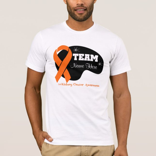 Personalize Team Name - Kidney Cancer T-Shirt (Front)