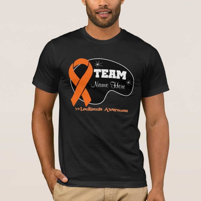 Personalize Team Name - Leukemia T-Shirt (Front)