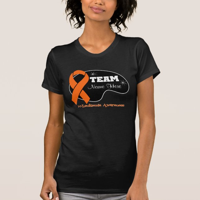 Personalize Team Name - Leukemia T-Shirt (Front)