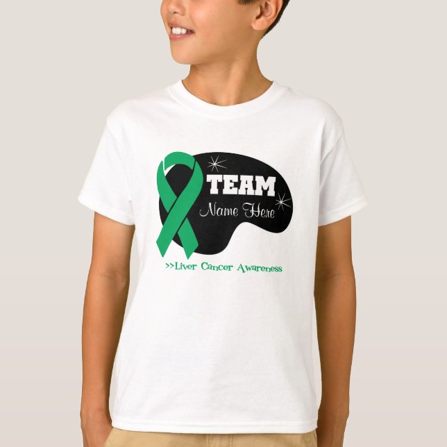 Personalize Team Name - Liver Cancer T-Shirt (Front)