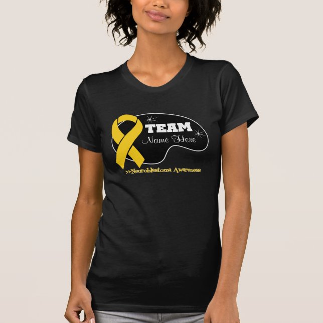 Personalize Team Name - Neuroblastoma T-Shirt (Front)