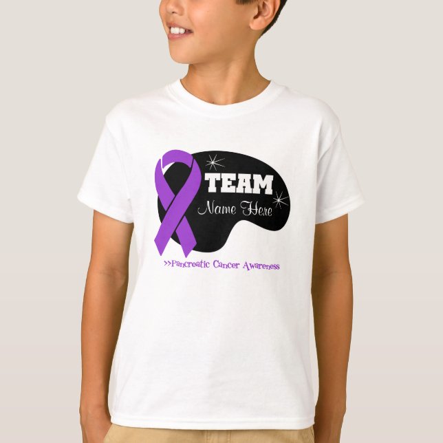Personalize Team Name - Pancreatic Cancer T-Shirt (Front)