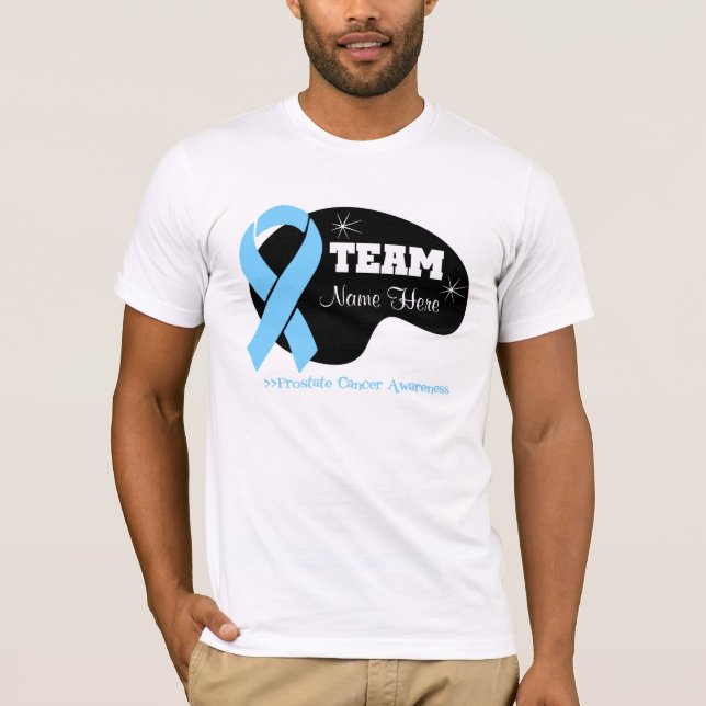 Personalize Team Name - Prostate Cancer T-Shirt (Front)