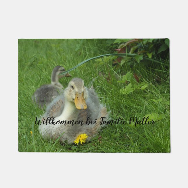 Personalize, template, animal, pet, live, farm doormat (Front)
