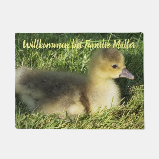 Personalize, template, animal, pet, live, farm, doormat (Front)