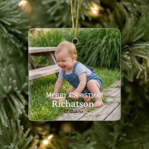 personalize templet custom Ceramic Circle Ornament