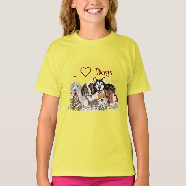 Personalize Text Dog Pack Club T-Shirt (Front)