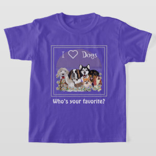 Personalize Text Dog Pack Club T-Shirt