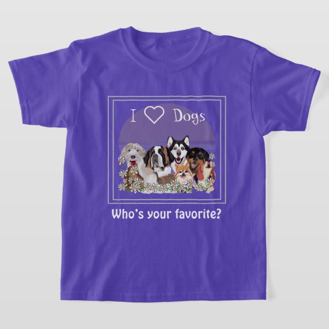 Personalize Text Dog Pack Club T-Shirt (Laydown)