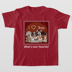 Personalize Text Dog Pack Club T-Shirt
