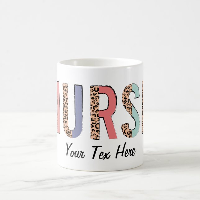 Personalize Text Nurse  Coffee Mug (Center)