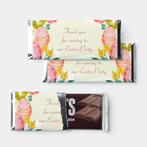 Personalize thank you party Easter Hershey Bar Favors