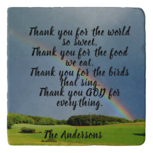 PERSONALIZE THANK YOU PRAYER TRIVET