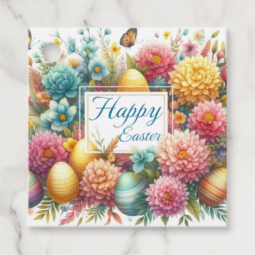 Personalize The Easter Gifts Spring flowers Tags