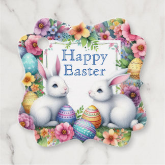 Personalize The Easter Gifts Spring flowers Tags
