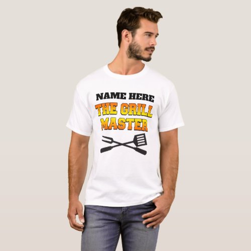 Personalize The Grill Master T_Shirt