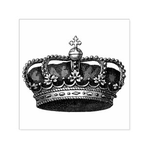 Personalize The King's Crown with Your Text Self-inking Stamp