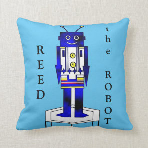 Personalize "the ROBOT" 16 x 16 Throw Pillow