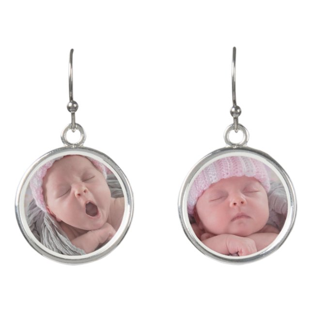 Personalize these Earrings with your Favorite Pic (Front)