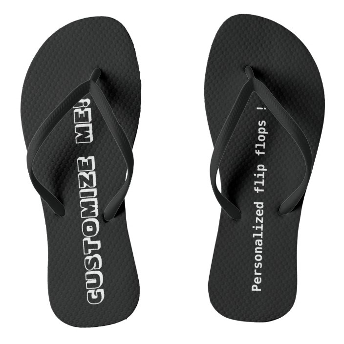 personalized flip flops