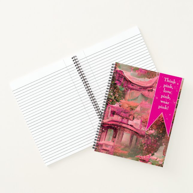 Personalize Think Pink Write in Pink Notebook (Inside)