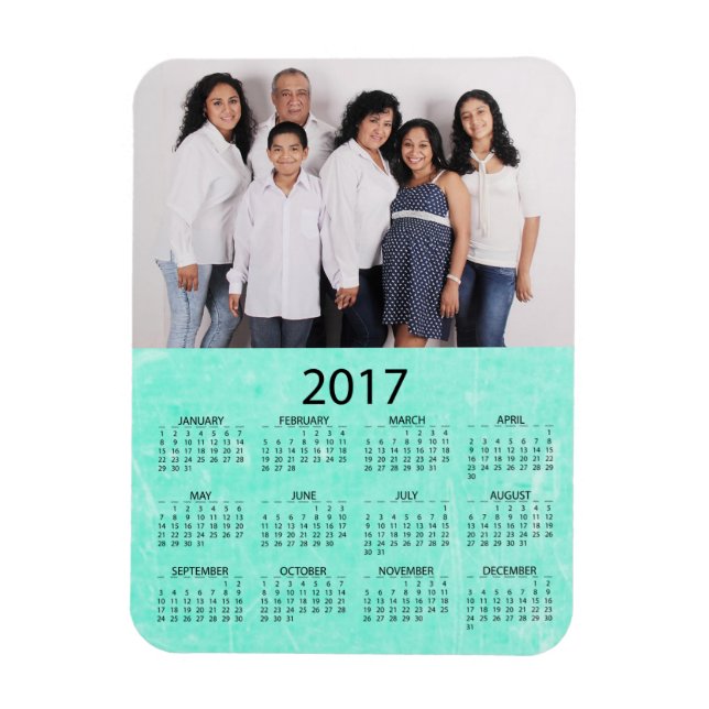 Personalize this 2017 Mini Refrigerator Calendar Magnet (Vertical)
