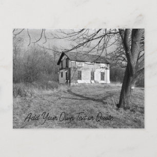 Personalize this Abandoned House in the Woods Postcard