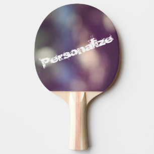 Personalize this Abstract Bokeh Photo Design Ping-Pong Paddle
