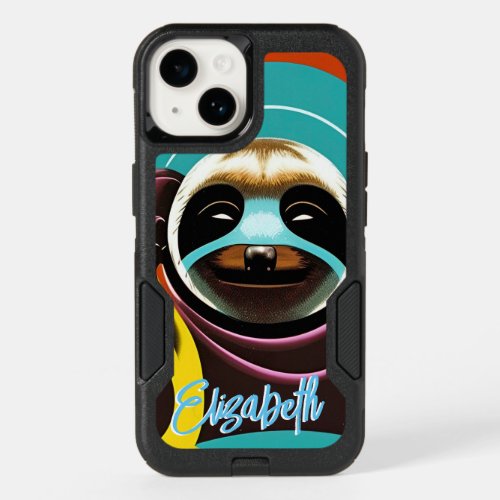 Personalize This Adorable Sloth Face Art  OtterBox iPhone 14 Case