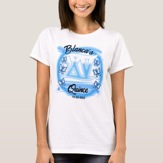 Personalize this Airbrush #3 Quince T-Shirt (Front)