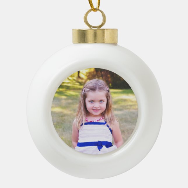 Personalize this Ball Ornament with your Photo (Front)