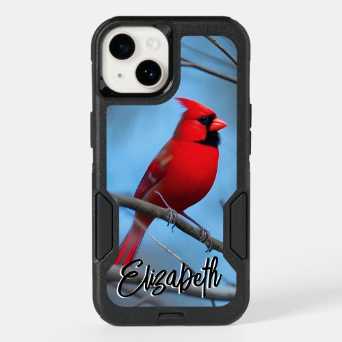Personalize This Beautiful Red Cardinal Art OtterB OtterBox iPhone 14 Case